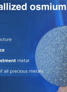 Crystallized osmium the rarest and densest precious metal on earth